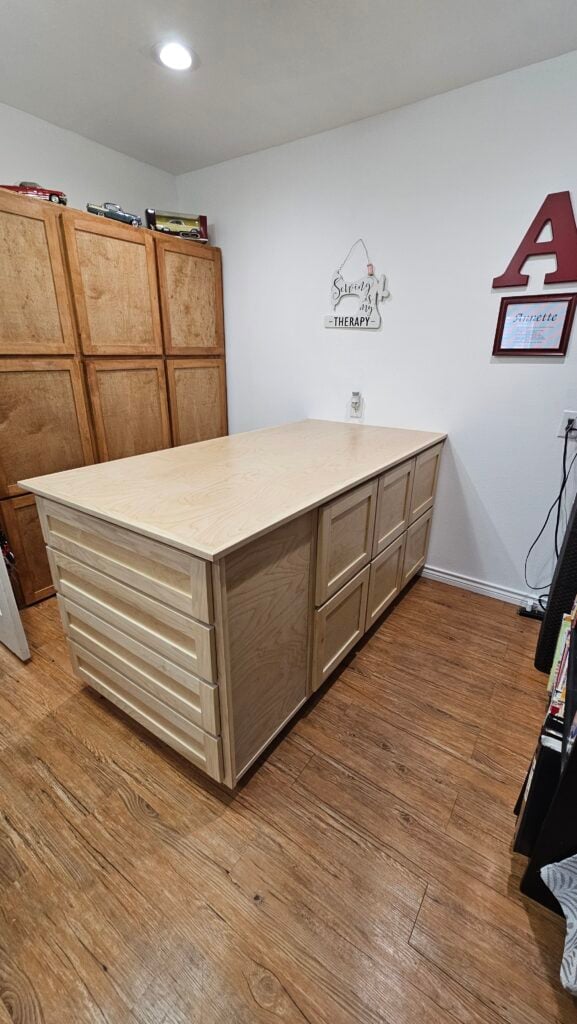 Custom Sewing Desk Construction in Humble