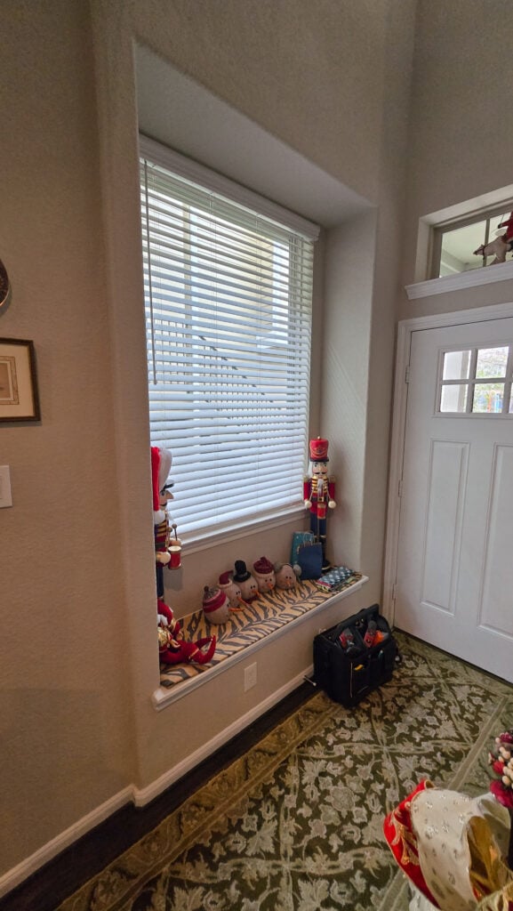 Walnut Display Ledge Installation in Atascocita — atascocita