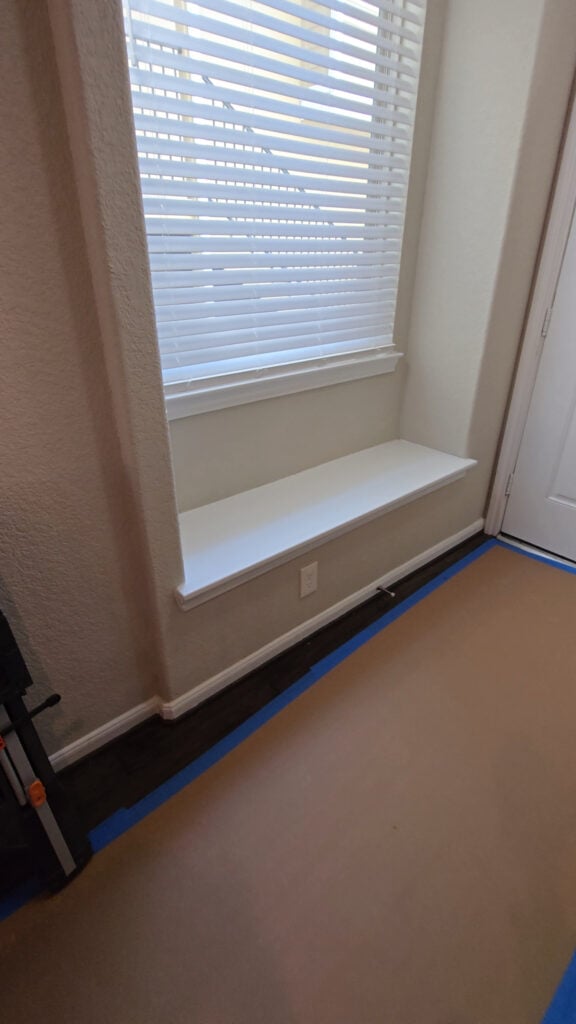Walnut Display Ledge Installation in Atascocita — Atascocita Handyman