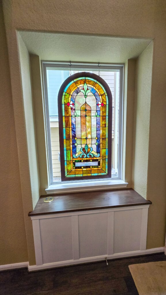 Walnut Display Ledge Installation in Atascocita — Carpentry